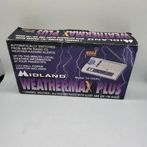 Midland 74105XL Weathermax Plus All Hazard Radio with 10 NOAA Weather Channels
